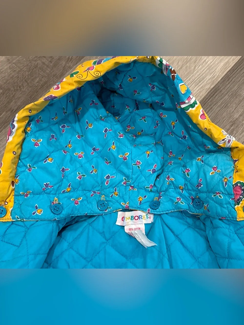 VTG 90’s Gymboree Girls/Toddler X-Small Goldilocks Jacket Zip up/Toggle-Rainbow